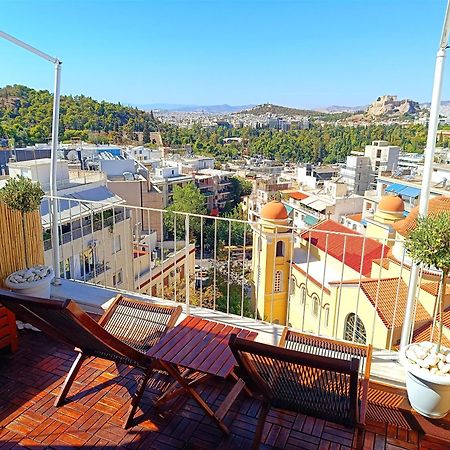 Penthouse With Acropolis View Apartman Athén Kültér fotó